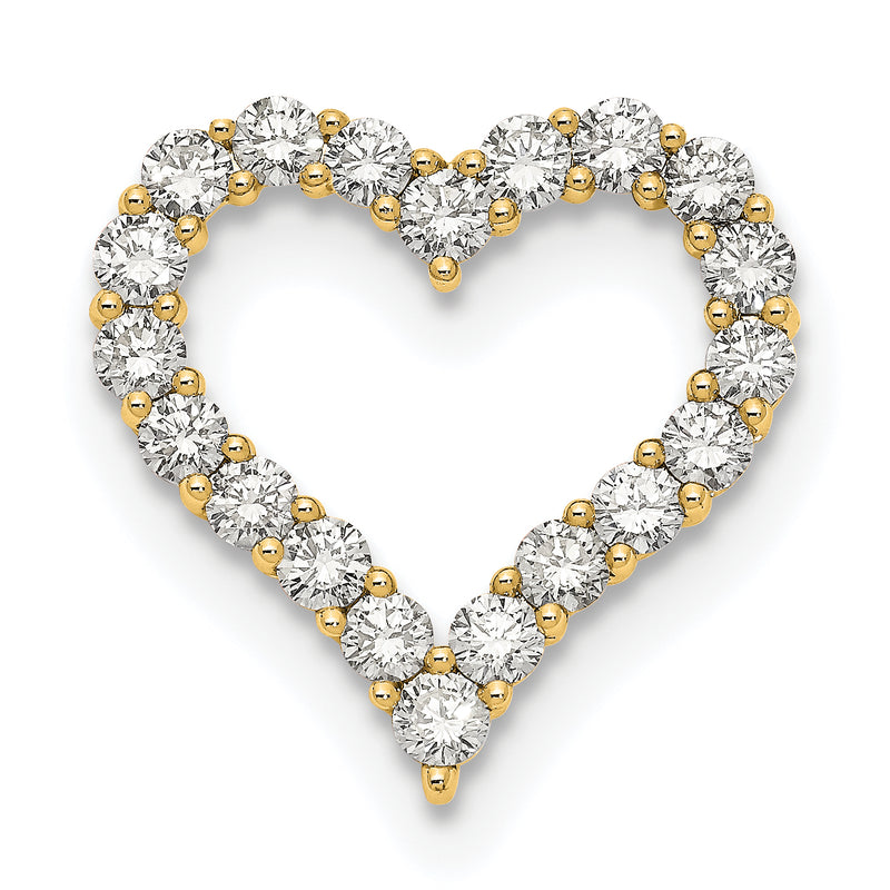 14k Yellow Gold 14K Certified Lab Grown Diamond VS/SI FGH Heart Pendant