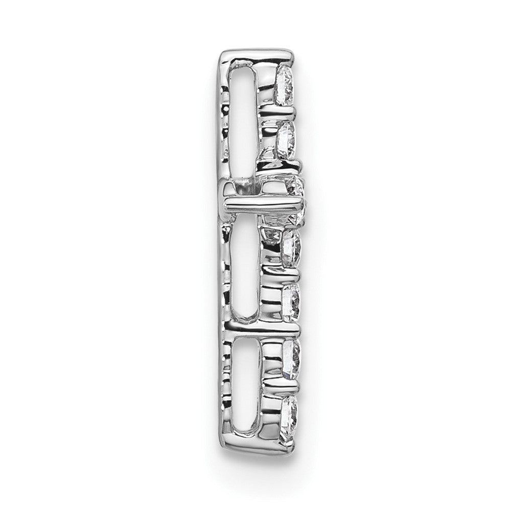 14K White Gold Certified Lab Grown Diamond Vs/si Fgh Cross Pendant
