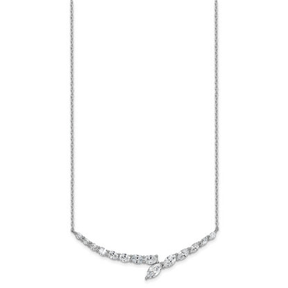 14k White Gold 4 Ct. Lab Grown Diamond VS/SI+ G+ 16 inch Necklace