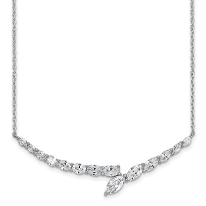 14k White Gold 4 Ct. Lab Grown Diamond VS/SI+ G+ 16 inch Necklace