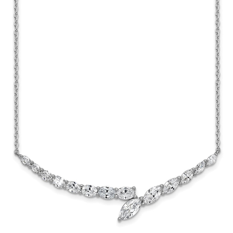 14k White Gold 4 Ct. Lab Grown Diamond VS/SI+ G+ 16 inch Necklace