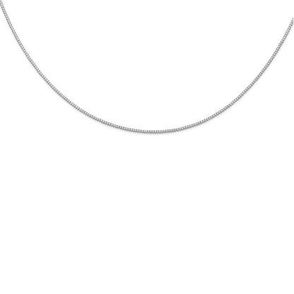 14K White Gold True Origin 8 1/10 Carat Lab Grown Diamond Vs Def 20 Inch Tennis Necklace
