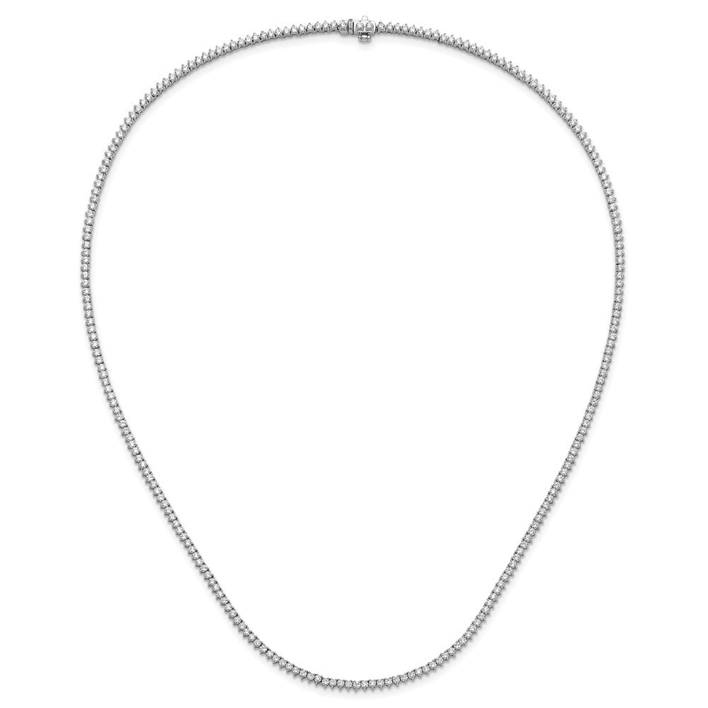 14K White Gold True Origin 8 1/10 Carat Lab Grown Diamond Vs Def 20 Inch Tennis Necklace