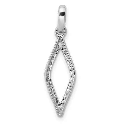 10K White Gold 1/4Ct. Diamond Fancy Pendant