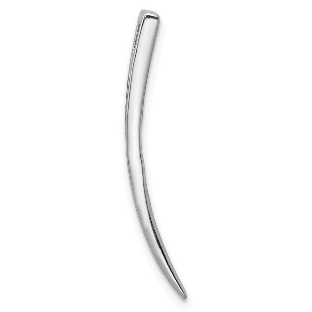 14K White Gold Lab Grown Diamond VS/SI FGH Fancy Chain Slide