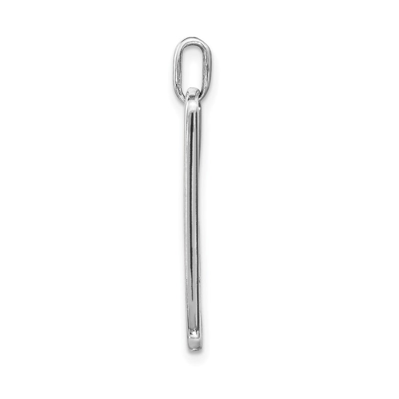 14k White Gold 14k White Gold Polished Live Love Adopt Paw Dag Tag Pendant