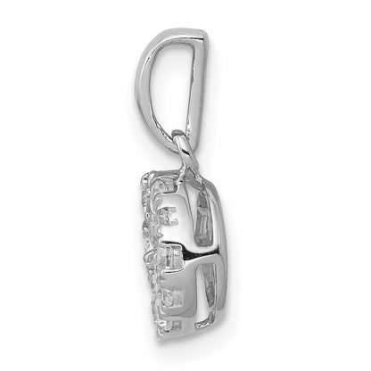 14K White Gold Lab Grown Diamond VS/SI FGH Pendant
