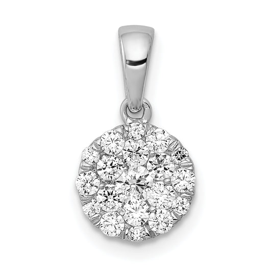 14K White Gold Lab Grown Diamond VS/SI FGH Pendant