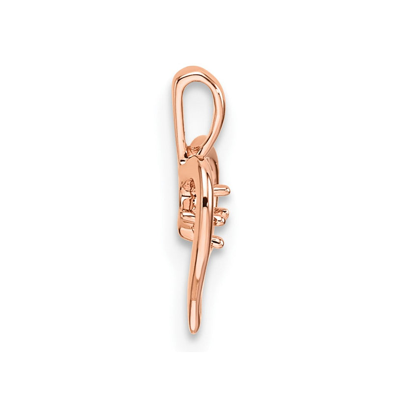 10K Rose Gold Heart Pendant Mounting
