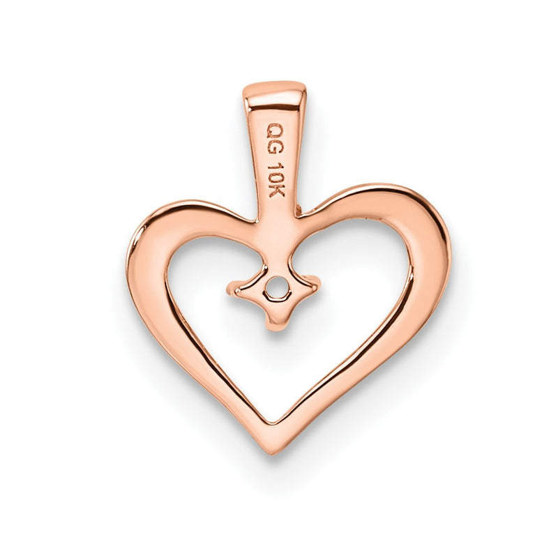 10K Rose Gold Heart Pendant Mounting