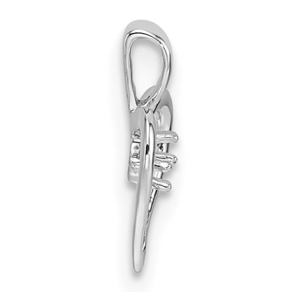 10K White Gold Heart Pendant Mounting