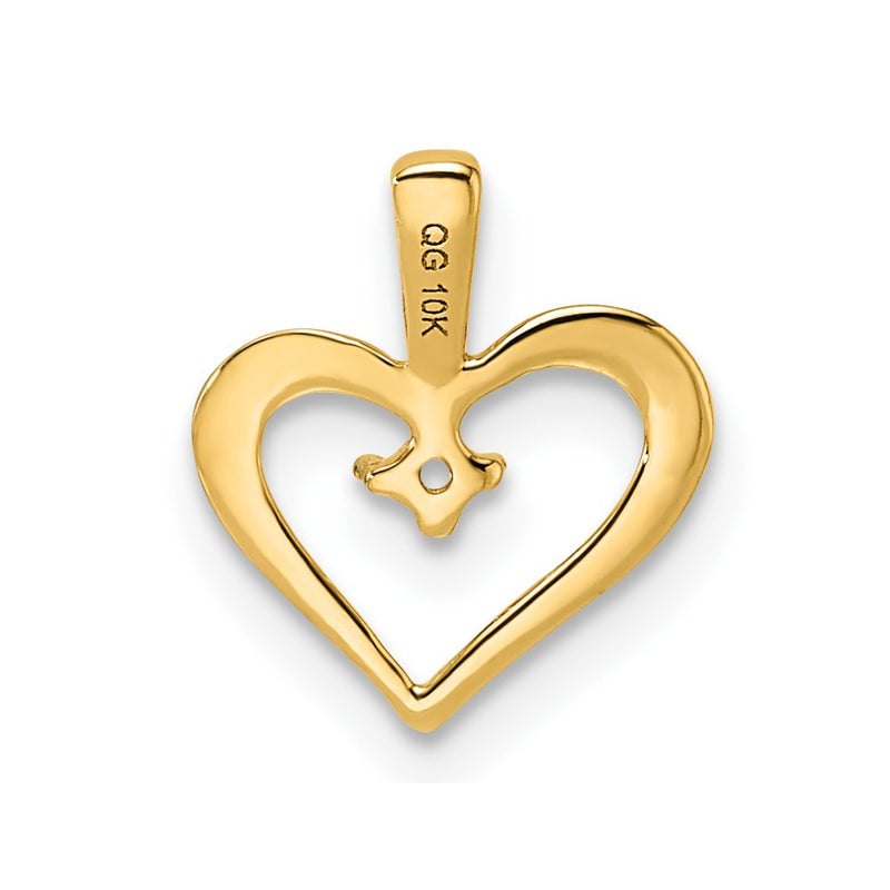 10K Yellow Gold Heart Pendant Mounting