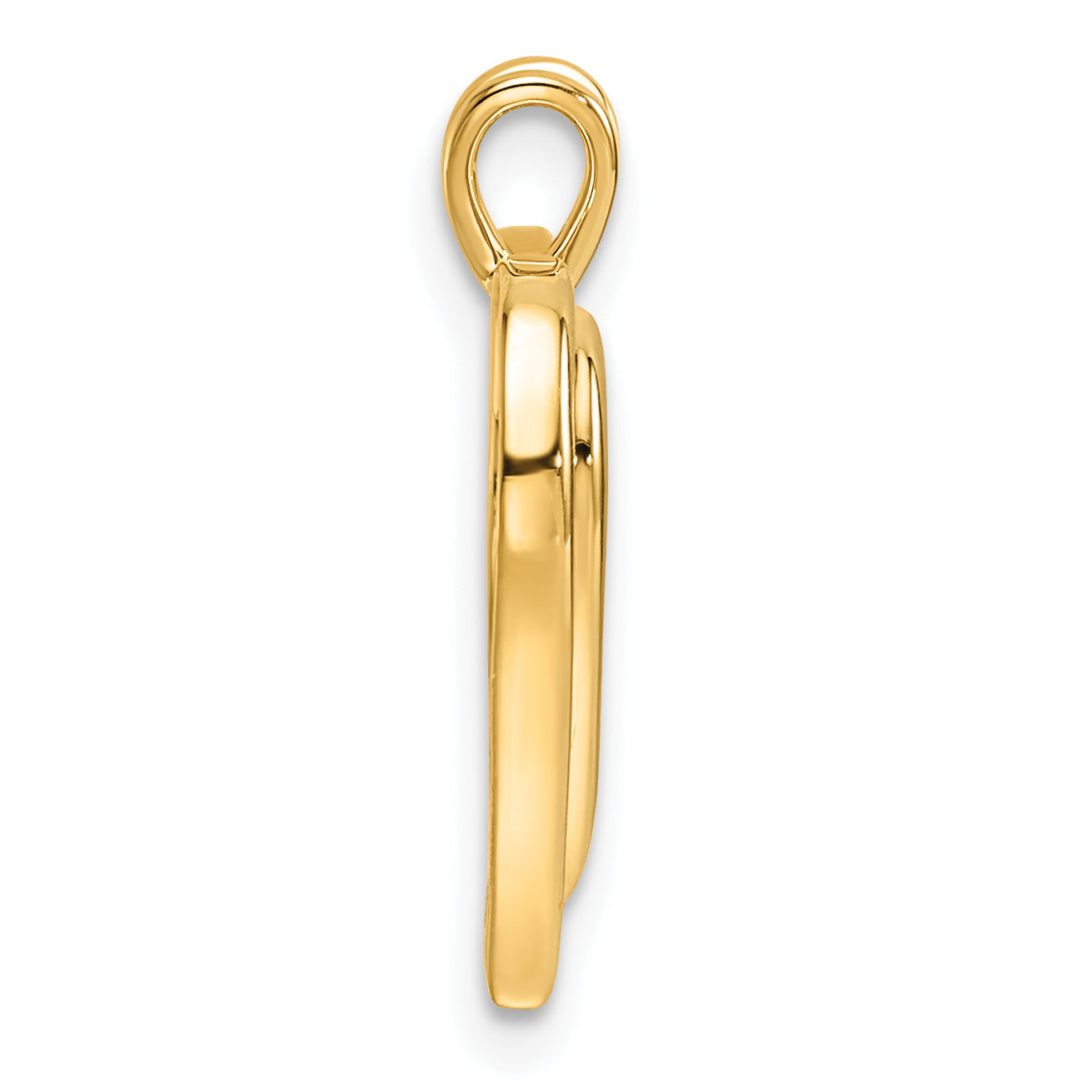 10K Yellow Gold 10K Fancy Heart Pendant Mounting