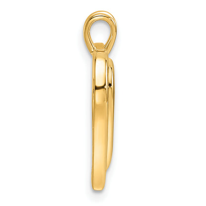 10K Yellow Gold 10K Fancy Heart Pendant Mounting