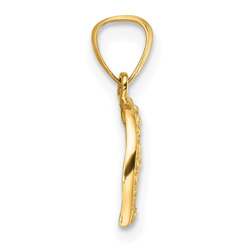10K Yellow Gold 10K .01Ct. Diamond Heart Pendant