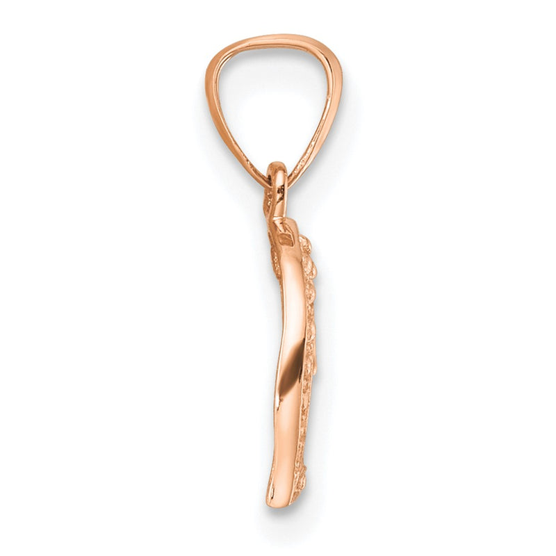 14k Rose Gold 14k Rose Gold .01ct. Diamond Heart Pendant