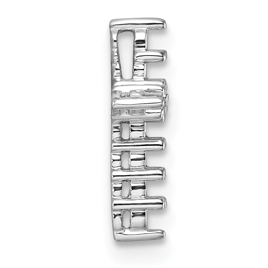10K White Gold 10K Diamond Cross Pendant Mounting