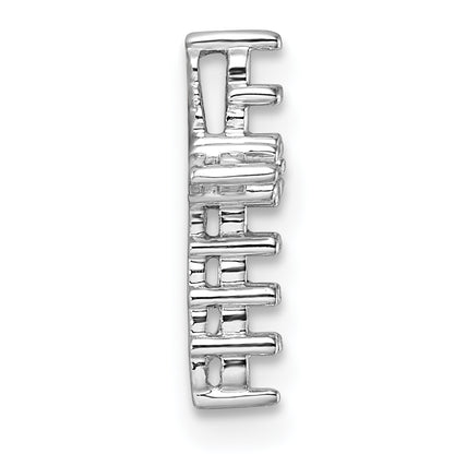 10K White Gold 10K Diamond Cross Pendant Mounting