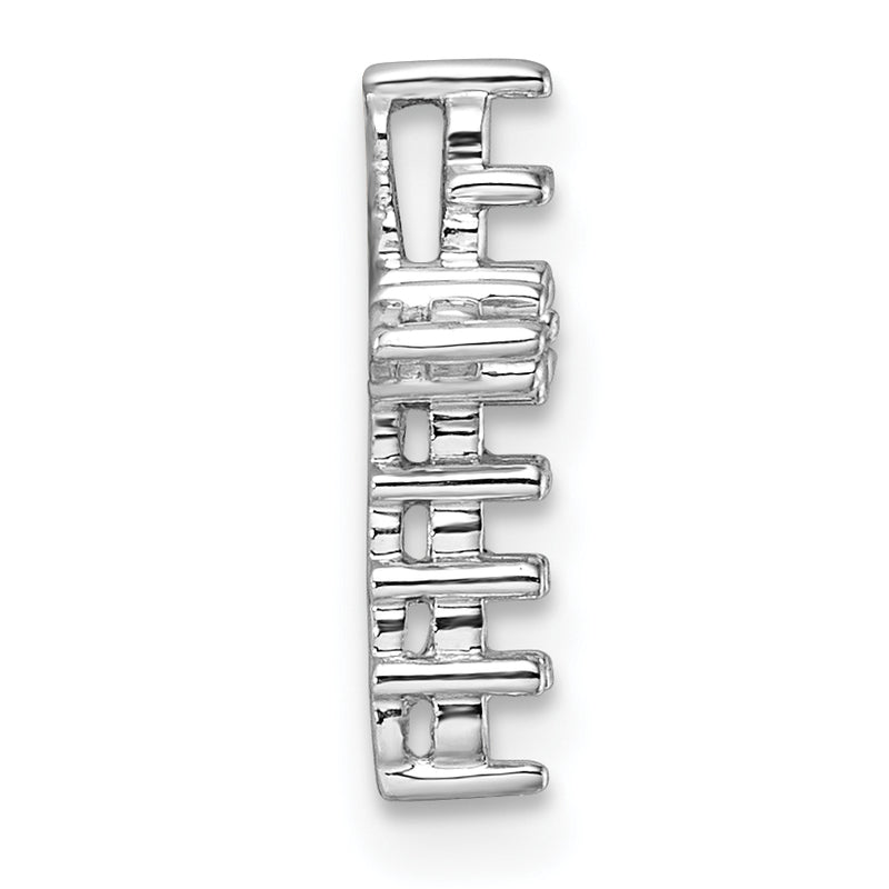 10K White Gold 10K Diamond Cross Pendant Mounting