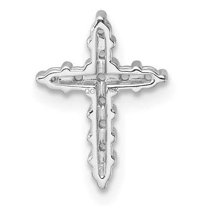 10K White Gold 10K Diamond Cross Pendant Mounting