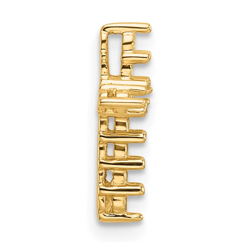 10K Yellow Gold 10K Diamond Cross Pendant Mounting
