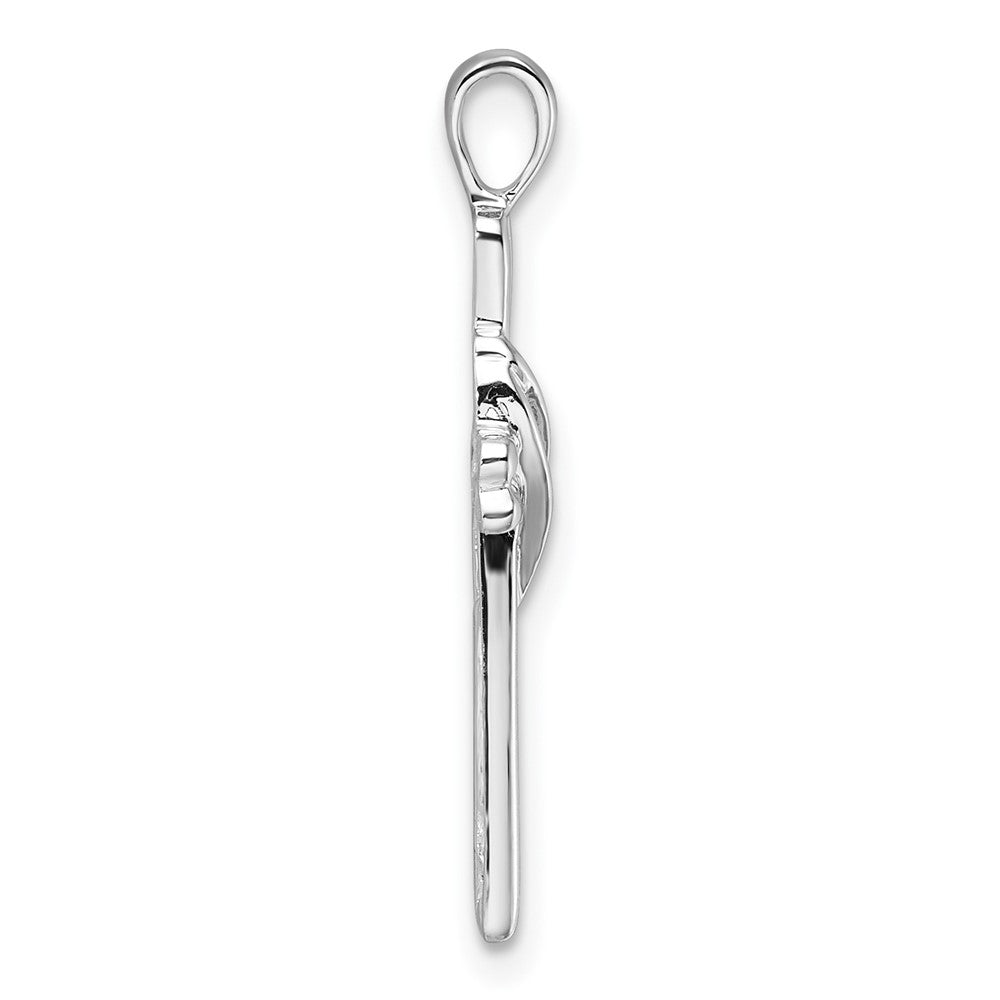 10K White Gold 10K Cross Pendant Mounting