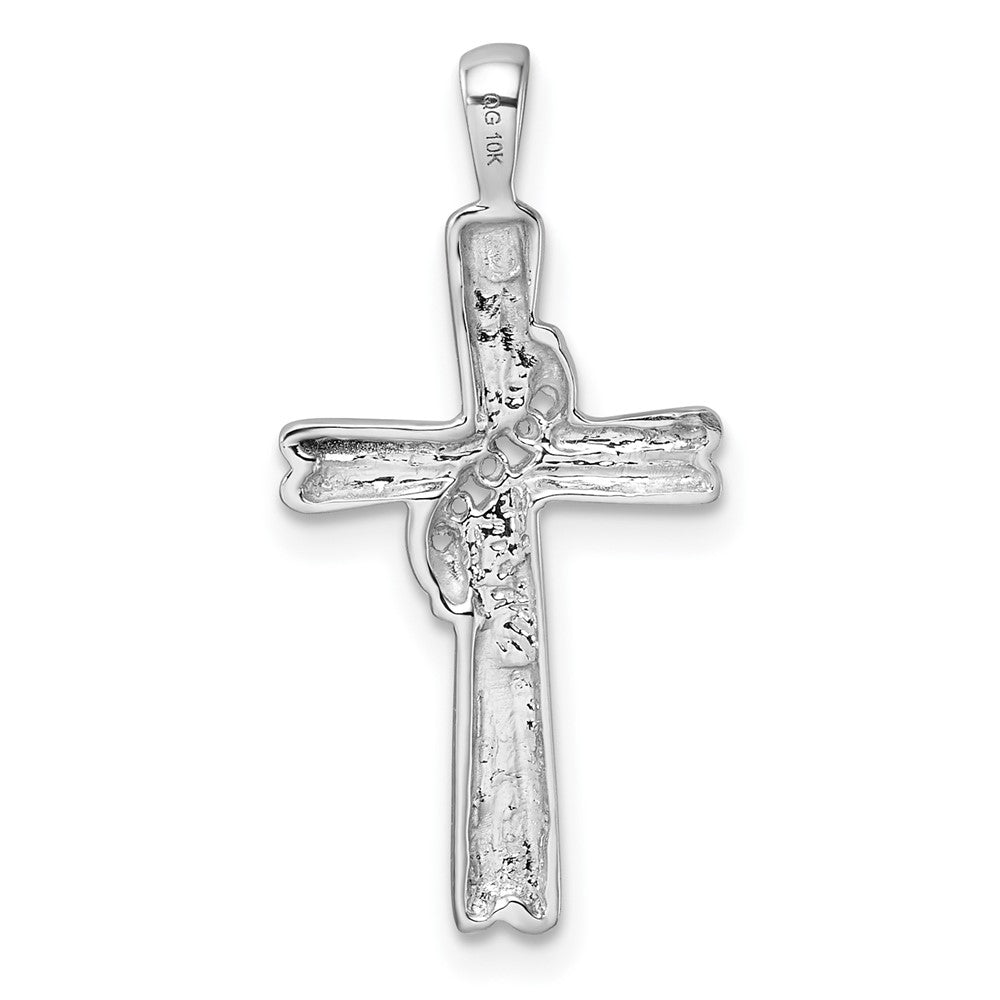 10K White Gold 10K Cross Pendant Mounting