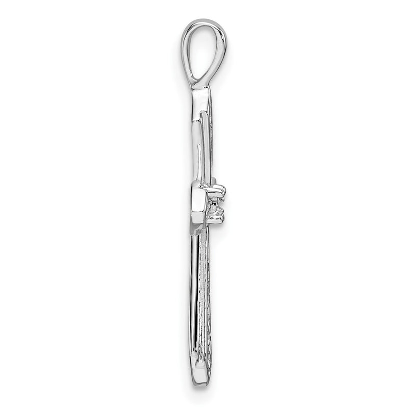 10K White Gold 10K Cross Pendant Mounting