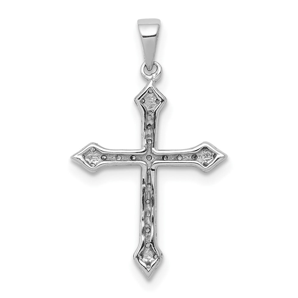 10K White Gold 10K 1/4Ct. Diamond Cross Pendant