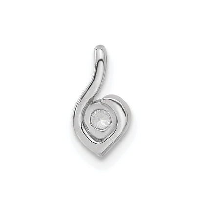 14k White Gold 1/6 Ct. Lab Grown Diamond VS/SI+ G+ Fashion Pendant
