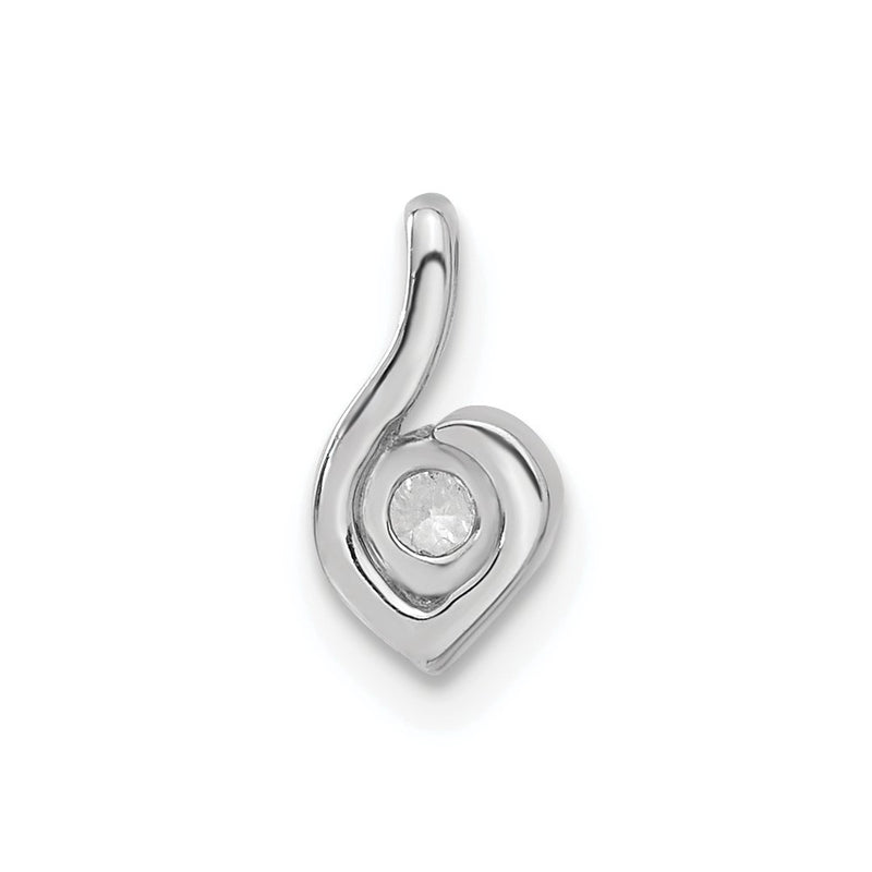14k White Gold 1/6 Ct. Lab Grown Diamond VS/SI+ G+ Fashion Pendant