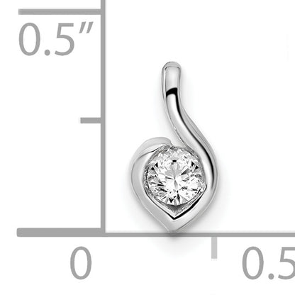 14k White Gold 1/6 Ct. Lab Grown Diamond VS/SI+ G+ Fashion Pendant