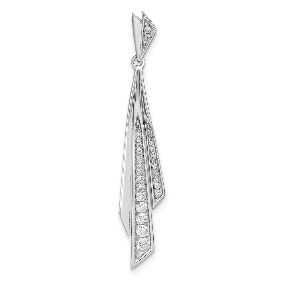 14k White Gold 1/4 Ct. Lab Grown Diamond VS/SI+ G+ Fancy Pendant