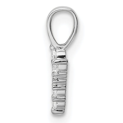 14k White Gold 1/15 Ct. Lab Grown Diamond VS/SI+ G+ Letter Y Initial Pendant