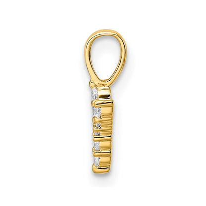14k Yellow Gold 1/15 Ct. Lab Grown Diamond VS/SI+ G+ Letter Y Initial Pendant