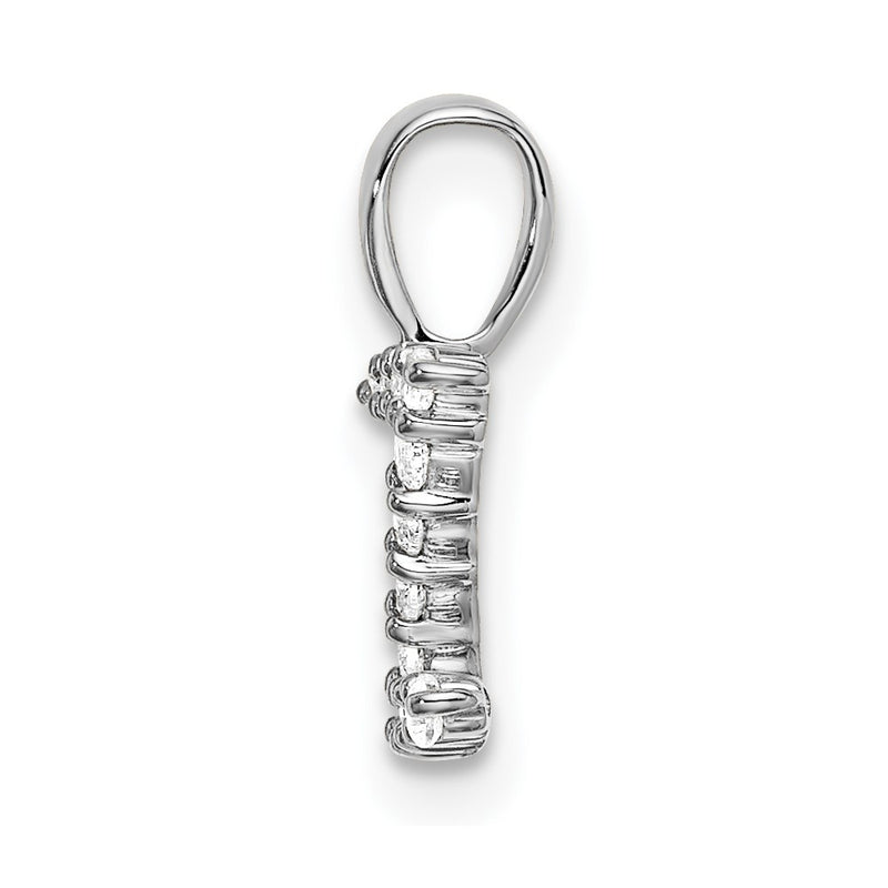 14k White Gold 1/8 Ct. Lab Grown Diamond VS/SI+ G+ Letter Z Intitial Pendant
