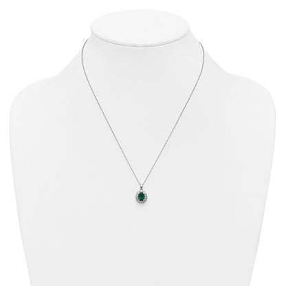 14k-white-gold-1-2-ct-lab-grown-diamond-vs-si-g-and-oval-lab-created-emerald-18-inch-halo-pendant-necklace-pm6990ce-052-wlg-18