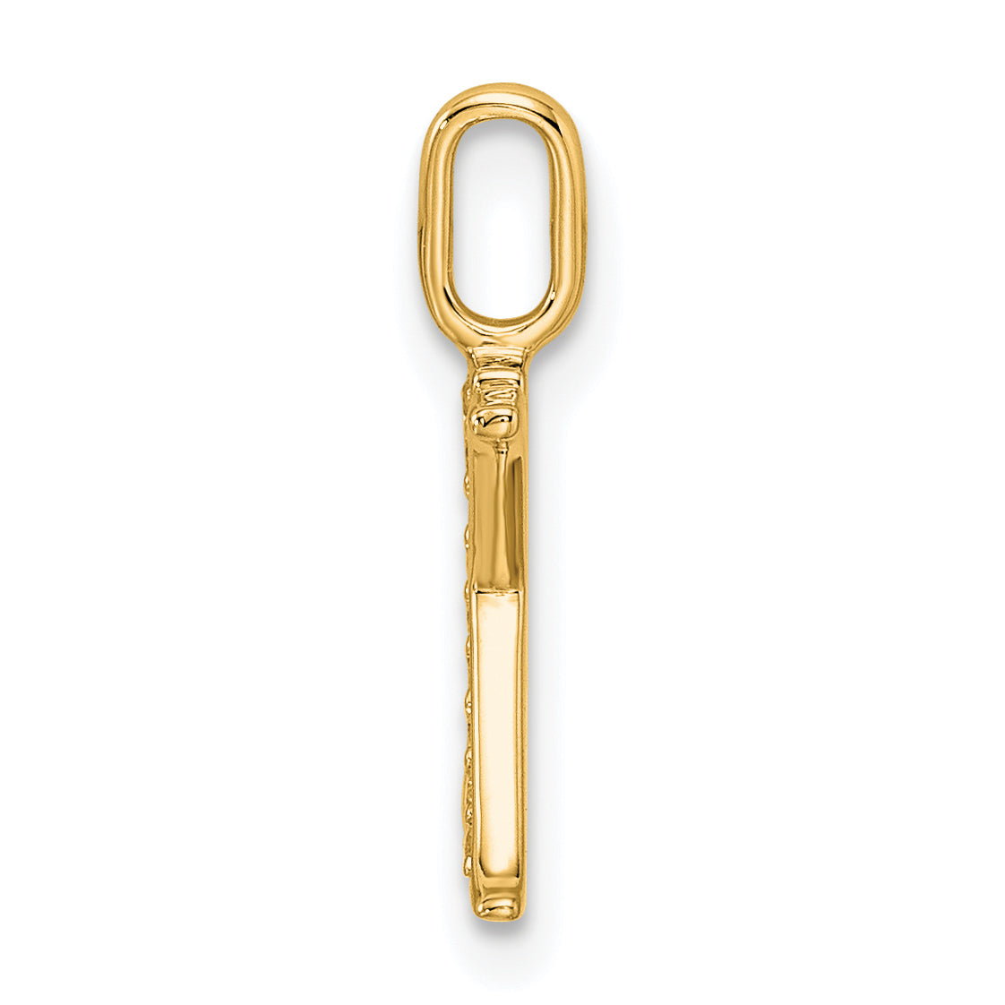 10K Yellow Gold 10K Diamond Letter X Initial Pendant