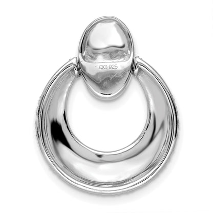 14K White Gold True Origin 1 1/6 Carat Lab Grown Diamond Vs Def 18 Inch Fancy Circle Pendant Necklace