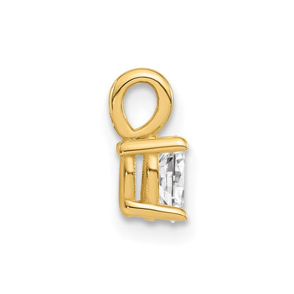 14k Yellow Gold 1/3 Ct. Lab Grown Diamond VS/SI+ G+ Oval Solitaire Pendant
