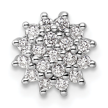 14k White Gold 1/4 Ct. Lab Grown Diamond VS/SI+ G+ Chain Slide Pendant