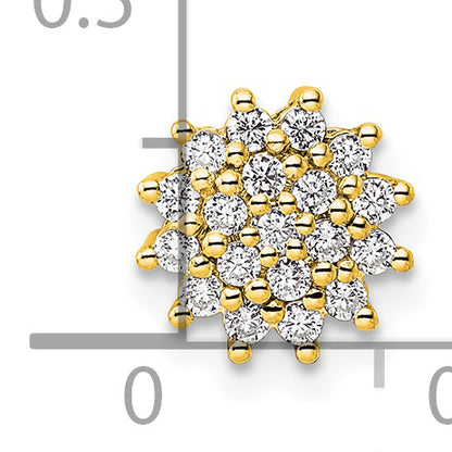 14k Yellow Gold 1/4 Ct. Lab Grown Diamond VS/SI+ G+ Chain Slide Pendant