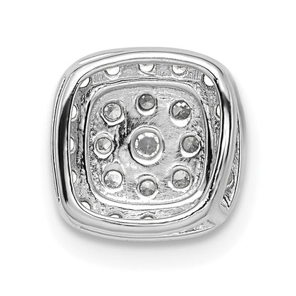 14k White Gold 3/8 Ct. Lab Grown Diamond VS/SI+ G+ Chain Slide Pendant