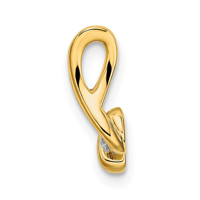 14k Yellow Gold 1/10 Ct. Lab Grown Diamond VS/SI+ G+ Complete Fashion Pendant