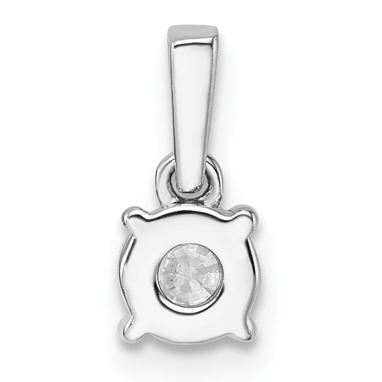 14k White Gold 1/2 Ct. Lab Grown Diamond VS/SI+ G+ Pendant
