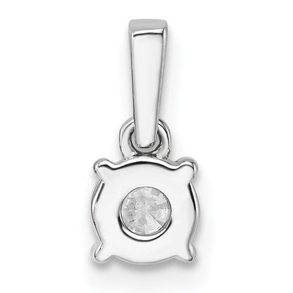 14k White Gold 1/2 Ct. Lab Grown Diamond VS/SI+ G+ Pendant