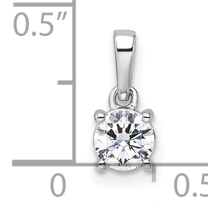 14k White Gold 1/2 Ct. Lab Grown Diamond VS/SI+ G+ Pendant