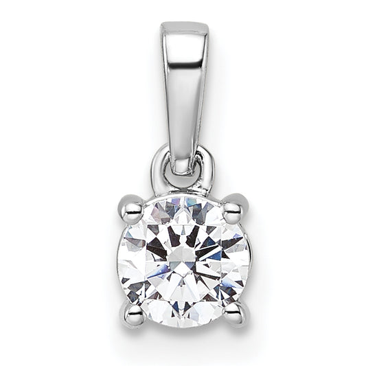 14k White Gold 1/2 Ct. Lab Grown Diamond VS/SI+ G+ Pendant