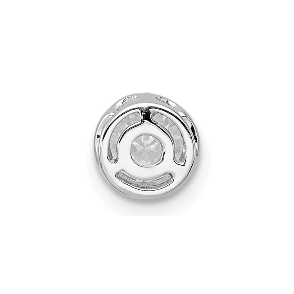 14K White Gold True Origin 1/2 Carat Lab Grown Diamond Vs Def 18 Inch Solitaire Slide Necklace