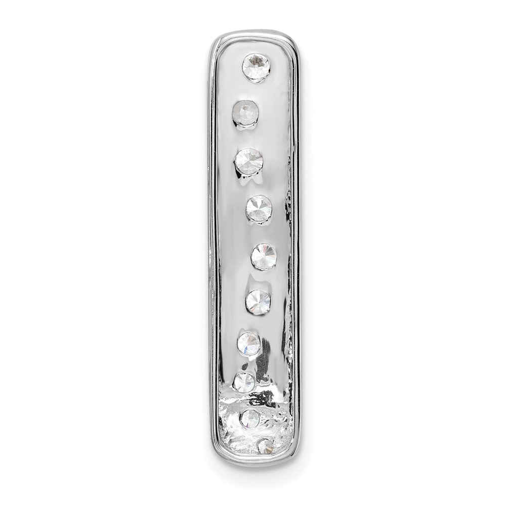 14K White Gold True Origin 3/4 Carat Lab Grown Diamond Vs Def 18 Inch Vertical Bar Slide Necklace